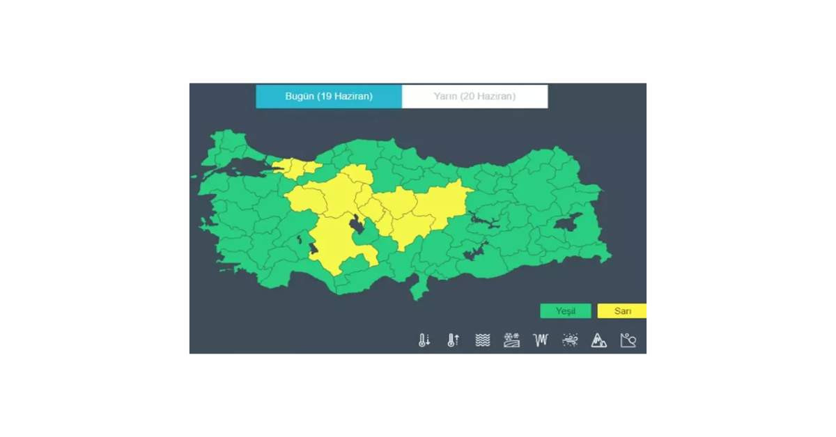 Meteoroloji Sarı Kod Meteoroloji Sarı Kod