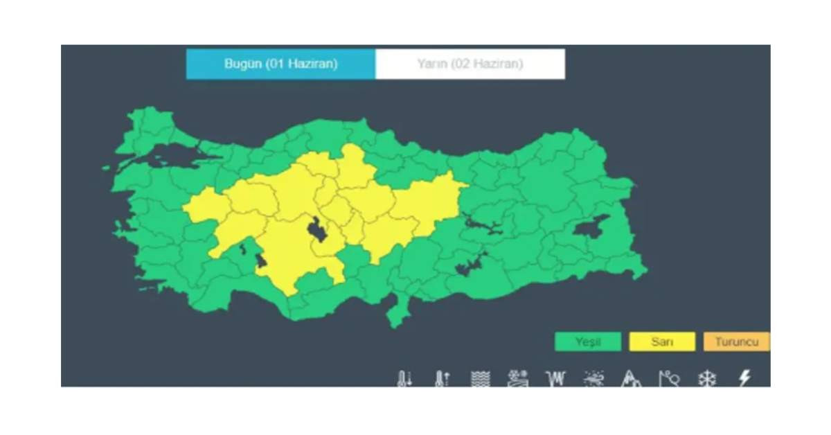 Meteoroloji Sarı Kod Meteoroloji Sarı Kod