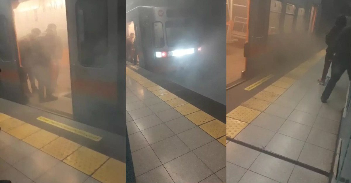 Metroda korku dolu anlar