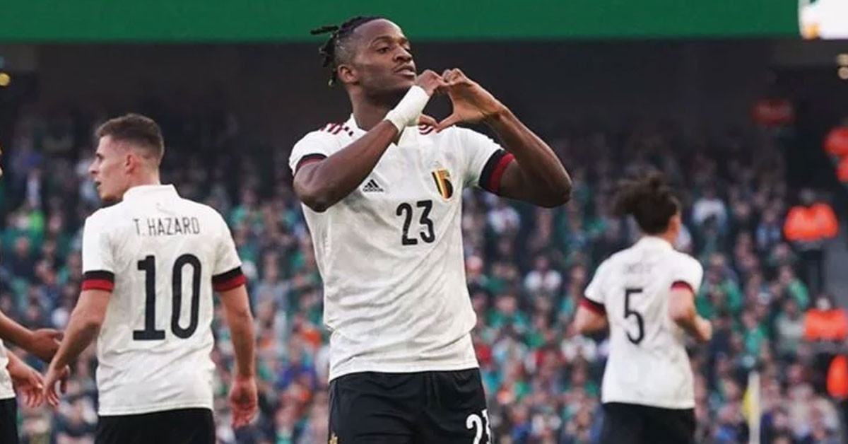 Michy Batshuayi milli takımda gol attı.