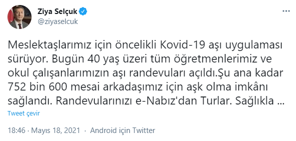 ziya selçuk açıklaması ,