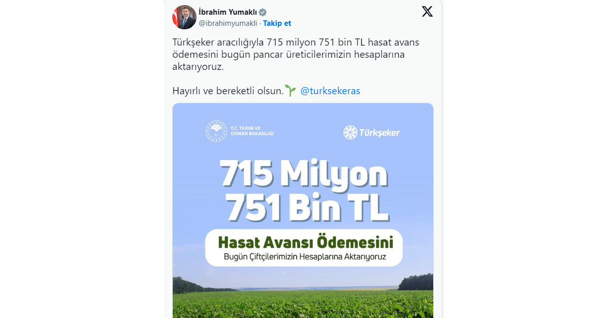 Panzar hasat ödemeleri