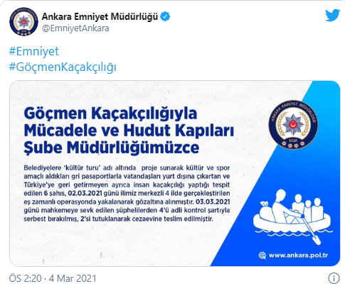 Ankara'da 'Kültür Turu' Adı Altında İnsan Kaçakçılığı04032121
