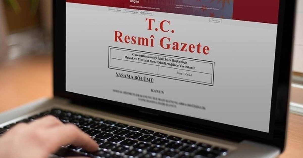 Resmi Gazete'de yayımlandı