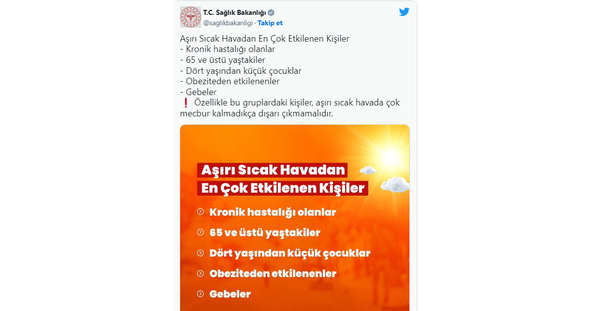 Sağlık Bakanlığı sıcaklık açıklaması