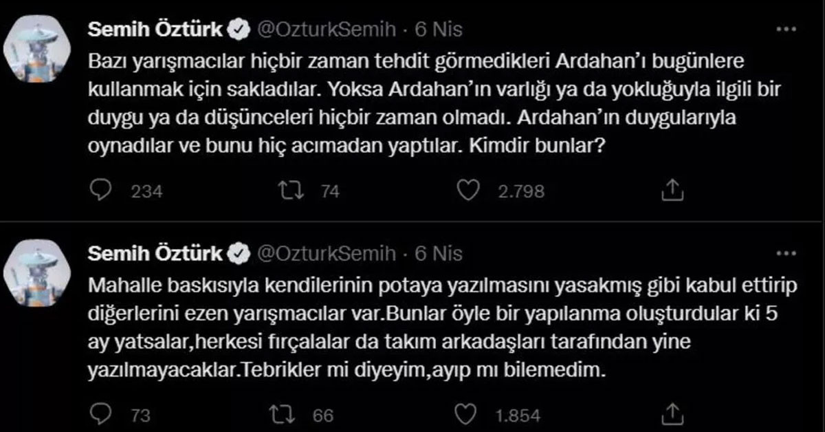 Semih Öztürk'ten Ardahan yorumu