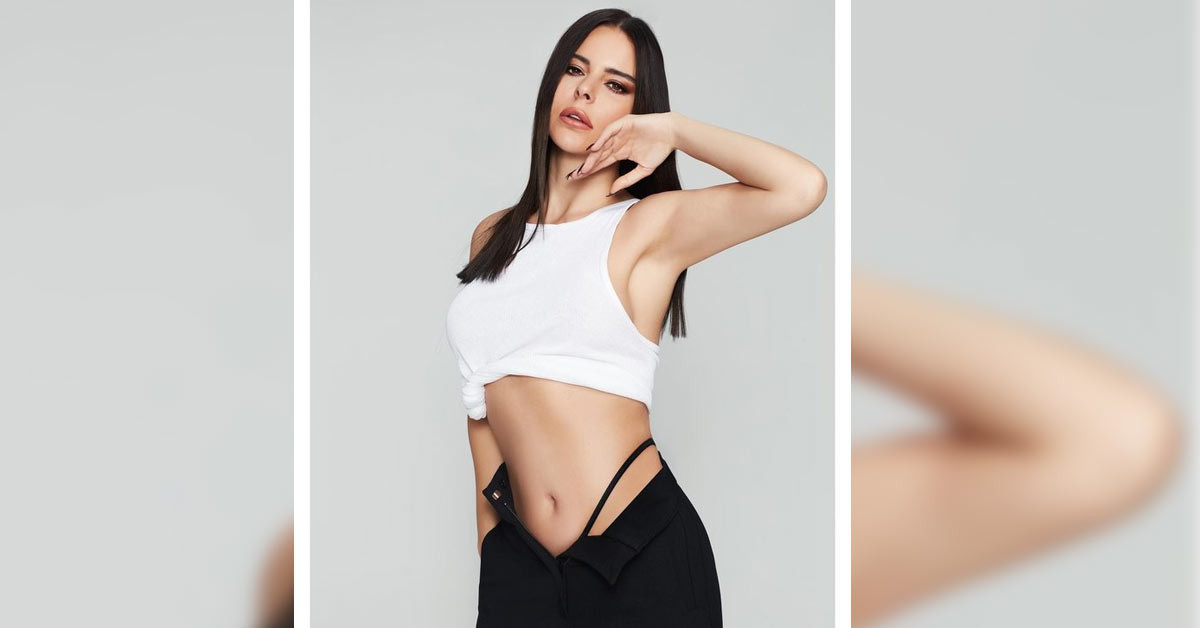 Simge Sağın'dan fermuarı açık poz