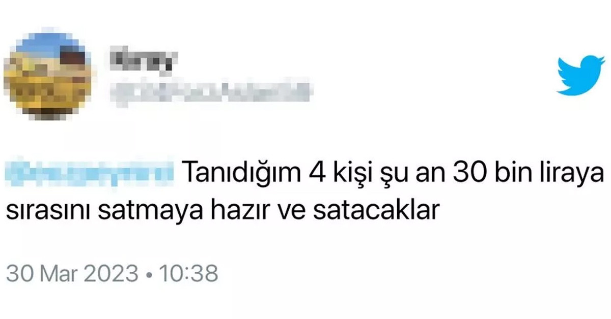 Sıralarını satıyorlar