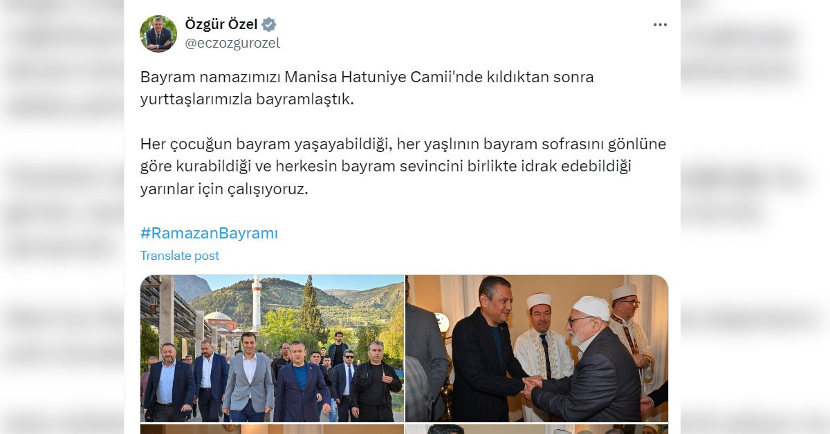 Siyasi liderlerin Ramazan Bayramı mesajı! Siyasi liderlerin Ramazan Bayramı mesajı!