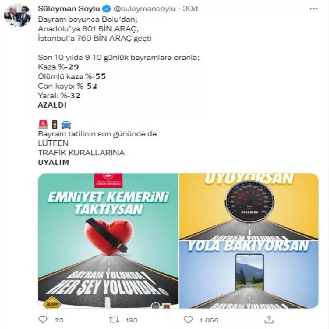 Son 10 yılın trafik verileri