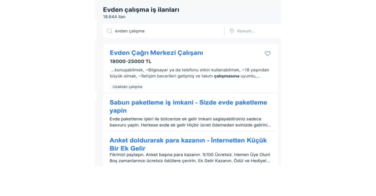 Son zamanların en ilginç dolandırıcılık yöntemi ifşa oldu: Evden çalışma tuzağıyla vatandaşları hedef aldılar