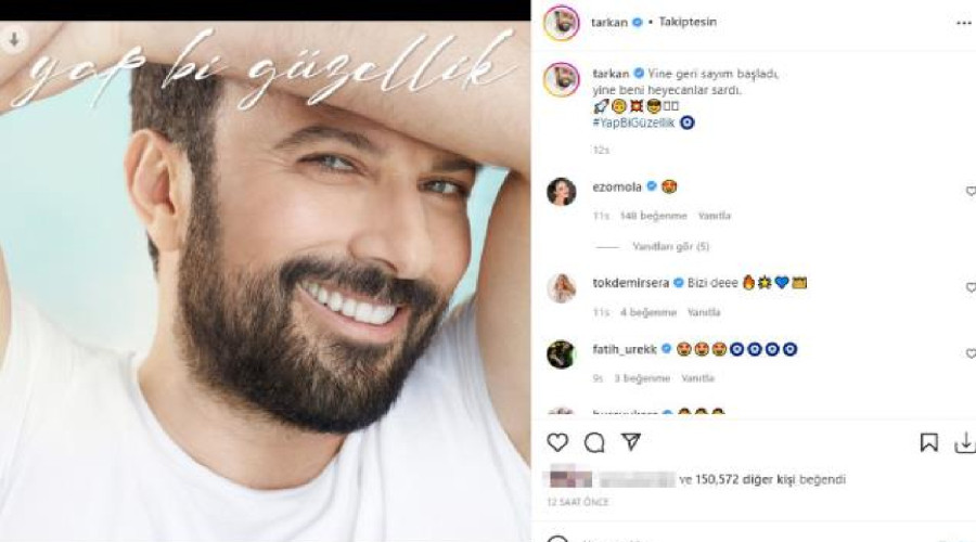 Tarkan yeni şarkı paylaşımı