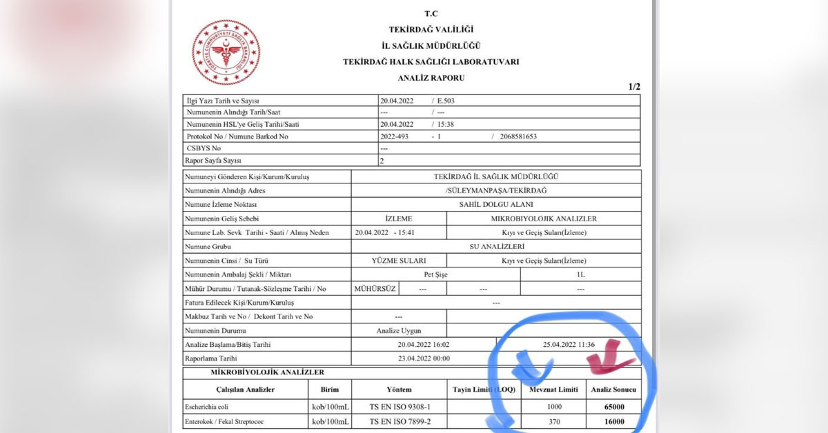 TESKİ açıkladı: Marmara Denizi'ndeki pislik oranı olması gerekenden 65 kat daha fazla! TESKİ açıkladı: Marmara Denizi'ndeki pislik oranı olması gerekenden 65 kat daha fazla!