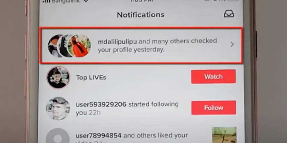 TikTok Profilime Bakanlar Özelliği