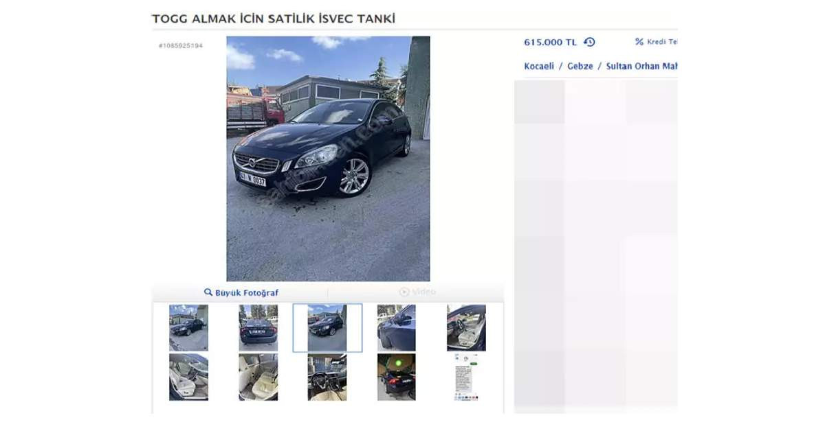 Togg İkinci El Araç