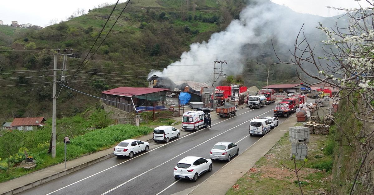 Trabzon yangın