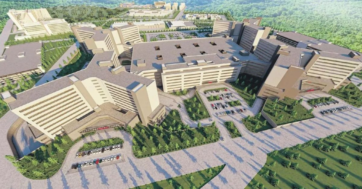Türkiye’nin en büyüğü olacak: Sancaktepe’de 4100 yataklı şehir hastanesi inşa ediliyor Türkiye’nin en büyüğü olacak: Sancaktepe’de 4100 yataklı şehir hastanesi inşa ediliyor