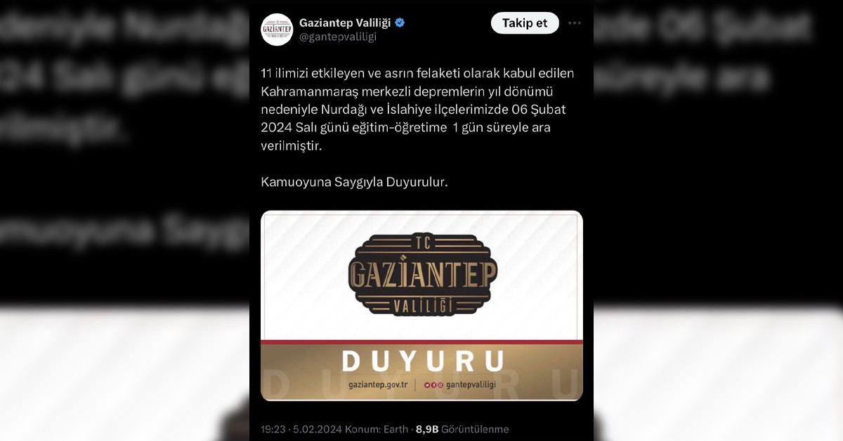 Valilik açıklama