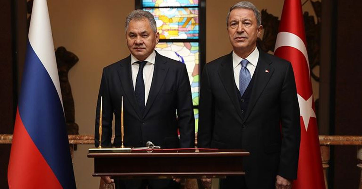 Milli Savunma Bakanı Akar ve Rusya Savunma Bakanı Şoygu