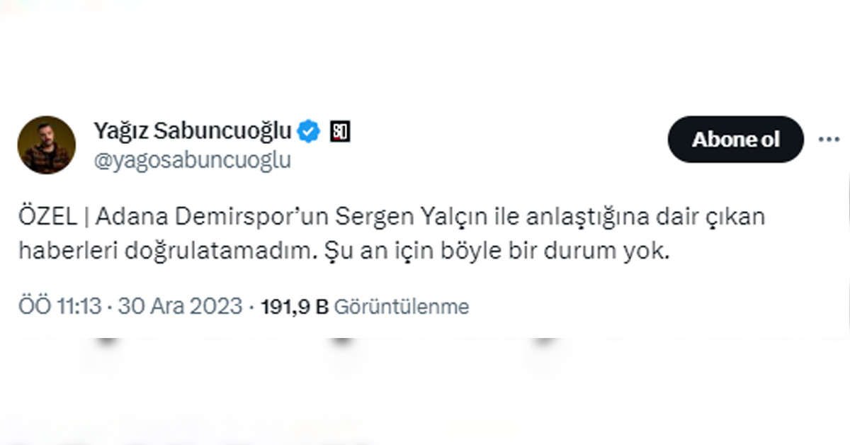 Yağız Sabuncuoğlu