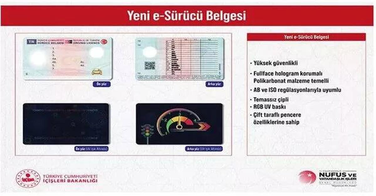 Yeni E- Sürücü Belgesi Yeni E- Sürücü Belgesi