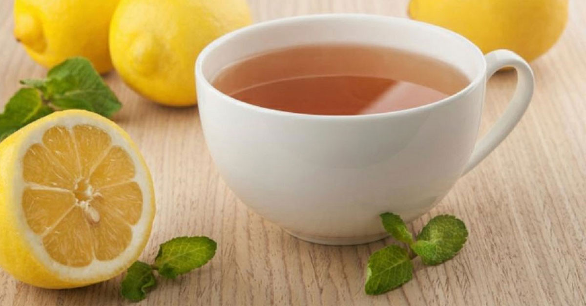 Yeşil çay limon