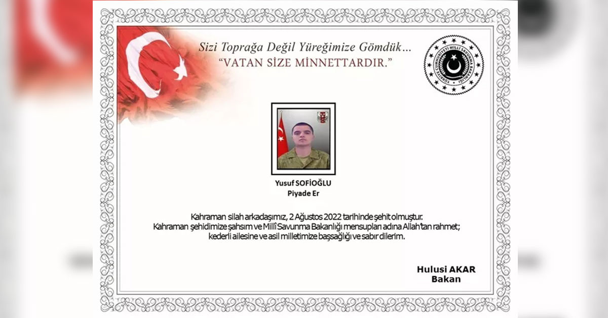 Yüreğimize ateş düştü