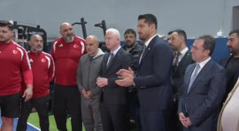 İstanbul Valisi Davut Gül Grekoromen Milli Takımını Ziyaret Etti