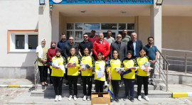 Sivas'ta spor yapan okullara malzeme desteği