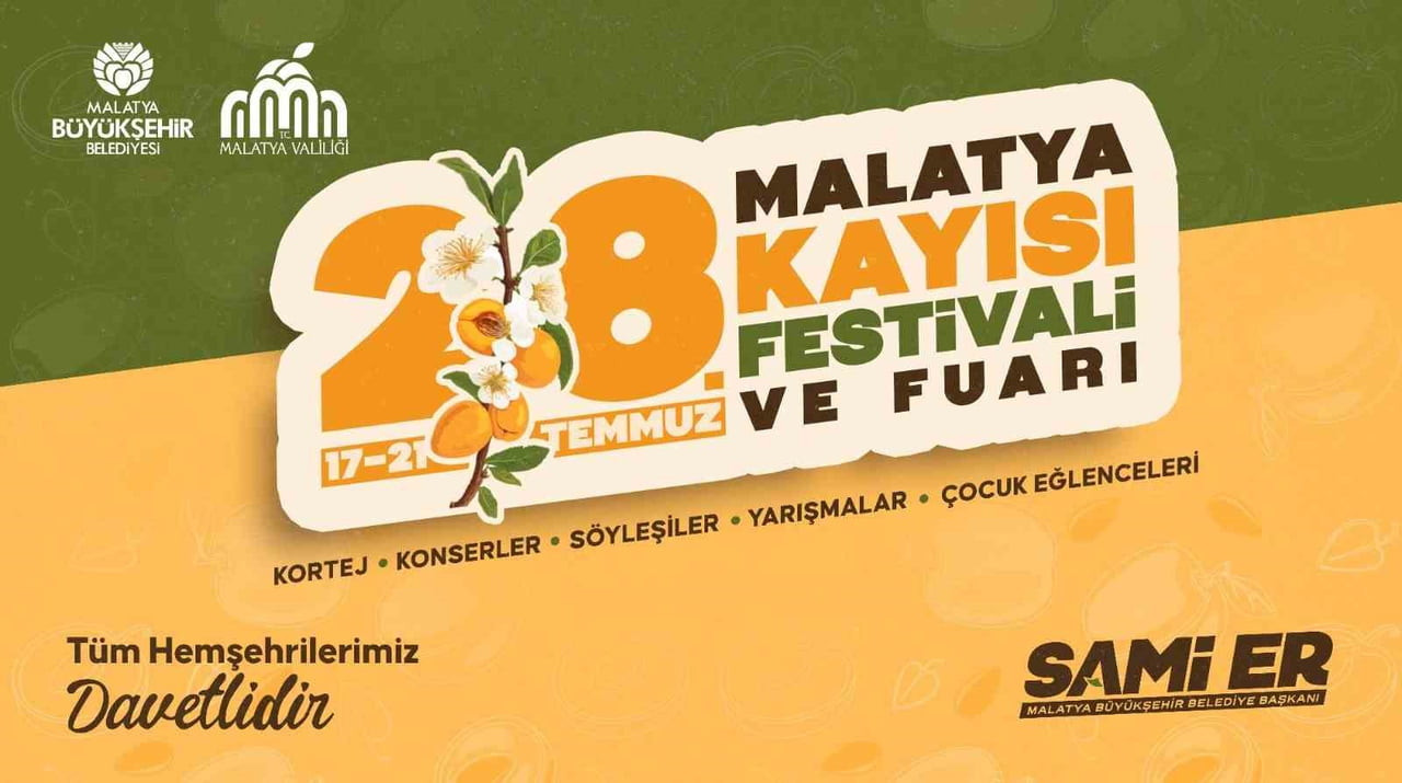 28. MALATYA KAYISI FESTİVALİ VE FUARI START ALIYOR