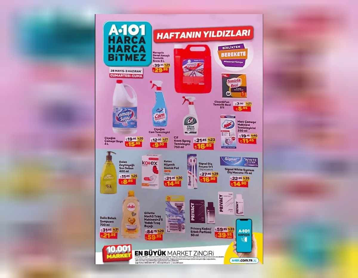 28 Mayıs - 3 Haziran A101 aktüel ürünler