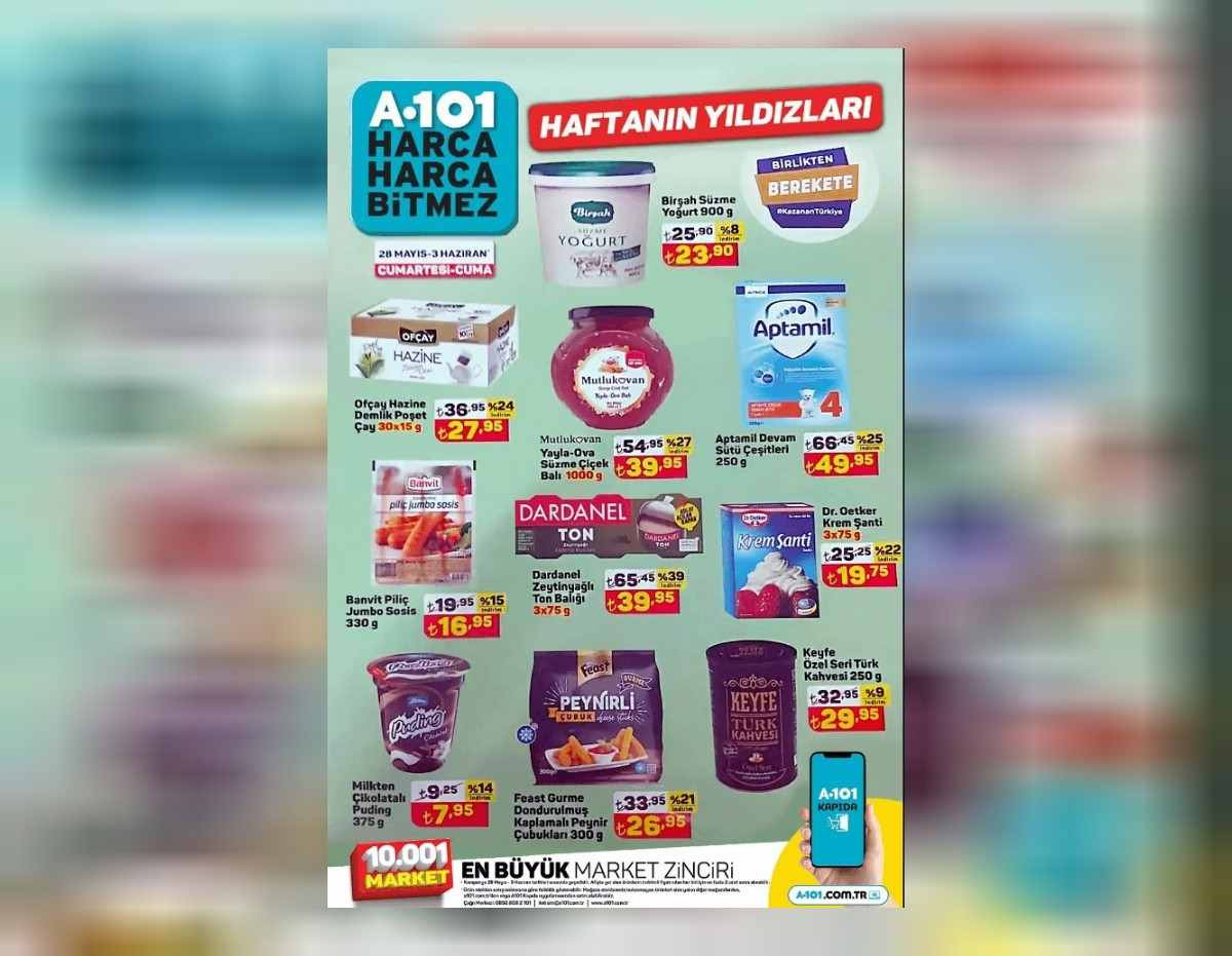 28 Mayıs - 3 Haziran A101 aktüel ürünler