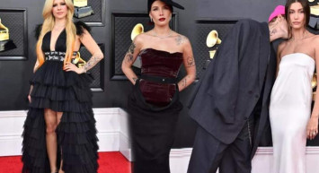 64'üncü Grammy Ödülleri kırmızı halı fotoğrafları