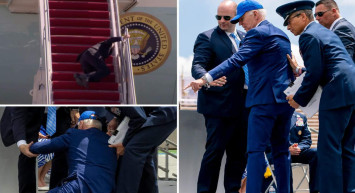 ABD Başkanı Biden yere düştü: Alandakiler ne yapacağını şaşırdı