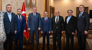 Abhaz Federasyonu yeni yönetimi Kocaeli Valisi Aktaş’ı ziyaret etti