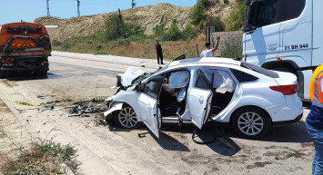 Anadolu Otoyolu'nda kamyon kazası: 1 kişi hayatını kaybetti