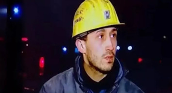 Arama kurtarma çalışmalarına katılan madenciden duygu dolu sözler