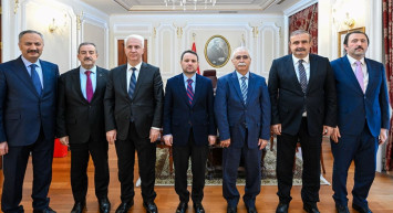 AYM Başkanı Kadir Özkaya'nın Adalet Bakanı Akın Gürlek'e Ziyareti