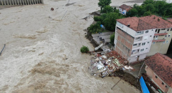 Bartın'da Kozcağız beldesinde meydana gelen sel felaketinin bilançosu dron ile görüntülendi! Felaketin Bilançosu Ağır!