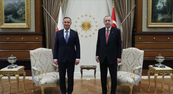 Başkan Erdoğan, Polonya Cumhurbaşkanı Duda İle Görüşme Gerçekleştirdi