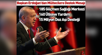 Başkan Erdoğan'dan Avrupa Bölgesi Göç ve Sağlık Yüksek Düzeyli Toplantısı'na video mesaj: 15 milyon doz aşıyı Afrikalı kardeşlerimize ulaştıracağız