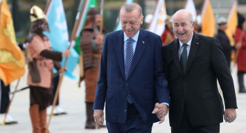 Başkan Recep Tayyip Erdoğan, Cezayirli mevkidaşı Abdülmecid Tebbun'u Ankara'da resmi törenle karşıladı!