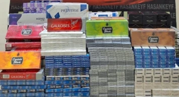 Batman'da 9 bin paket kaçak sigara yakalandı