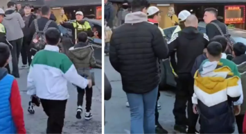 Berke Özer, polisle tartıştı