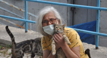 Beslediği Hayvanları Elleriyle Besliyor