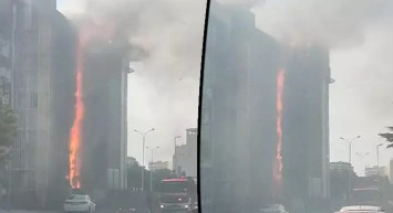 Beylikdüzü'nde iş merkezinde yangın: Bölgeye çok sayıda itfaiye ekibi sevk edildi