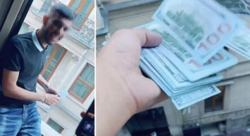 Beyoğlu'nda otel penceresinden sahte dolar atmıştı! Sahte dolarla gösteri yapan turist yakalandı