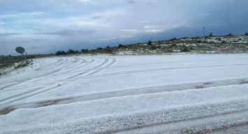 Bolu’da Temmuz ayında şaşırtan görüntü: Misket büyüklüğünde yağdı