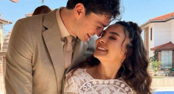 Cedi Osman ve Ebru Şahin’in en mutlu günü: Ünlü çiftin nikahından ilk anlar