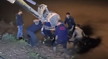 Cizre'de Dicle Nehri'nde Mahsur Kalan İnek Kurtarıldı